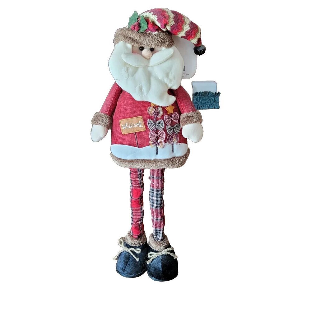 Trimmerry Welcome Santa Pop Up Greeter. Pops Up to 35" Tall. Christmas Decor.